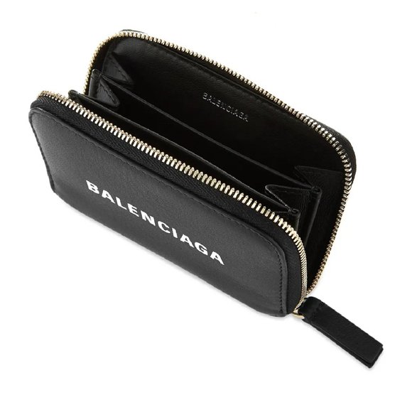 Auc BALENCIAGA Everyday Leather Zippy Zip Around wallet - Picture 3 of 13